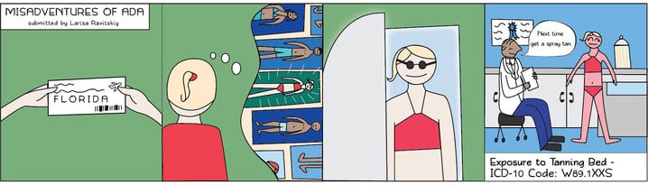 ICD-10 Cartoon Code W89.1XXS