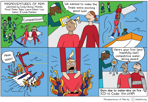 Ada - water skis on fire - high res