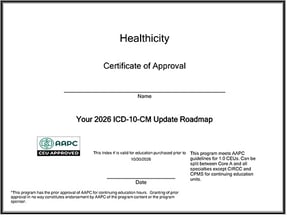 Your 2026 ICD-10-CM Update Roadmap - CEU Certificate redacted