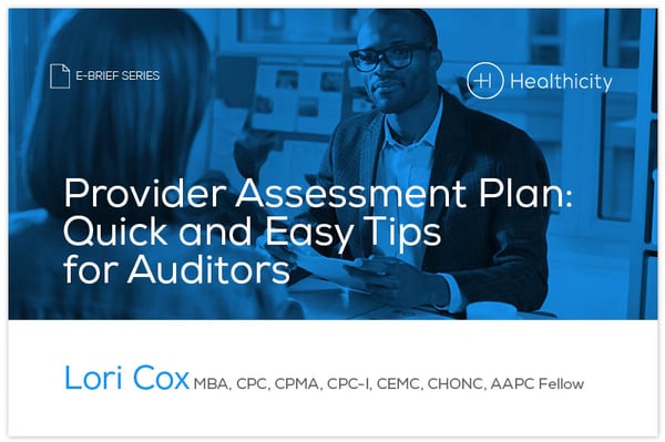 Download the Provider Assessment Plan: Quick and Easy Tips for Auditors eBrief