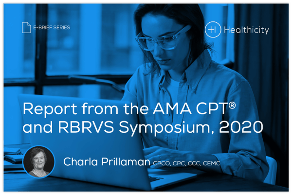 Download the eBrief - Report from the AMA CPT® and RBRVS Symposium, 2020