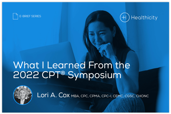 Download the eBrief - What I Learned From the 2022 CPT Symposium