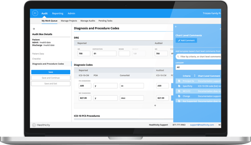 A Screenshot of Audit Manager Facility in Action