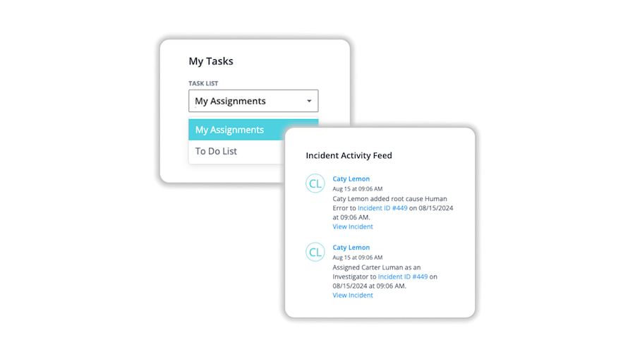 Compliance Manager Tasks and Feed