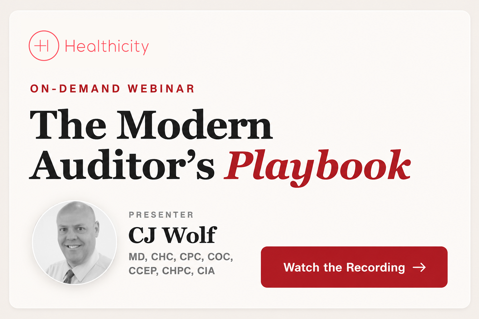 The Modern Auditors Playbook Webinar On-Demand