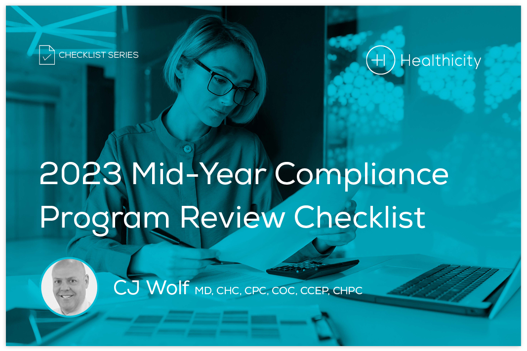 Download the eBrief - 2023 Mid-Year Compliance Program Review Checklist