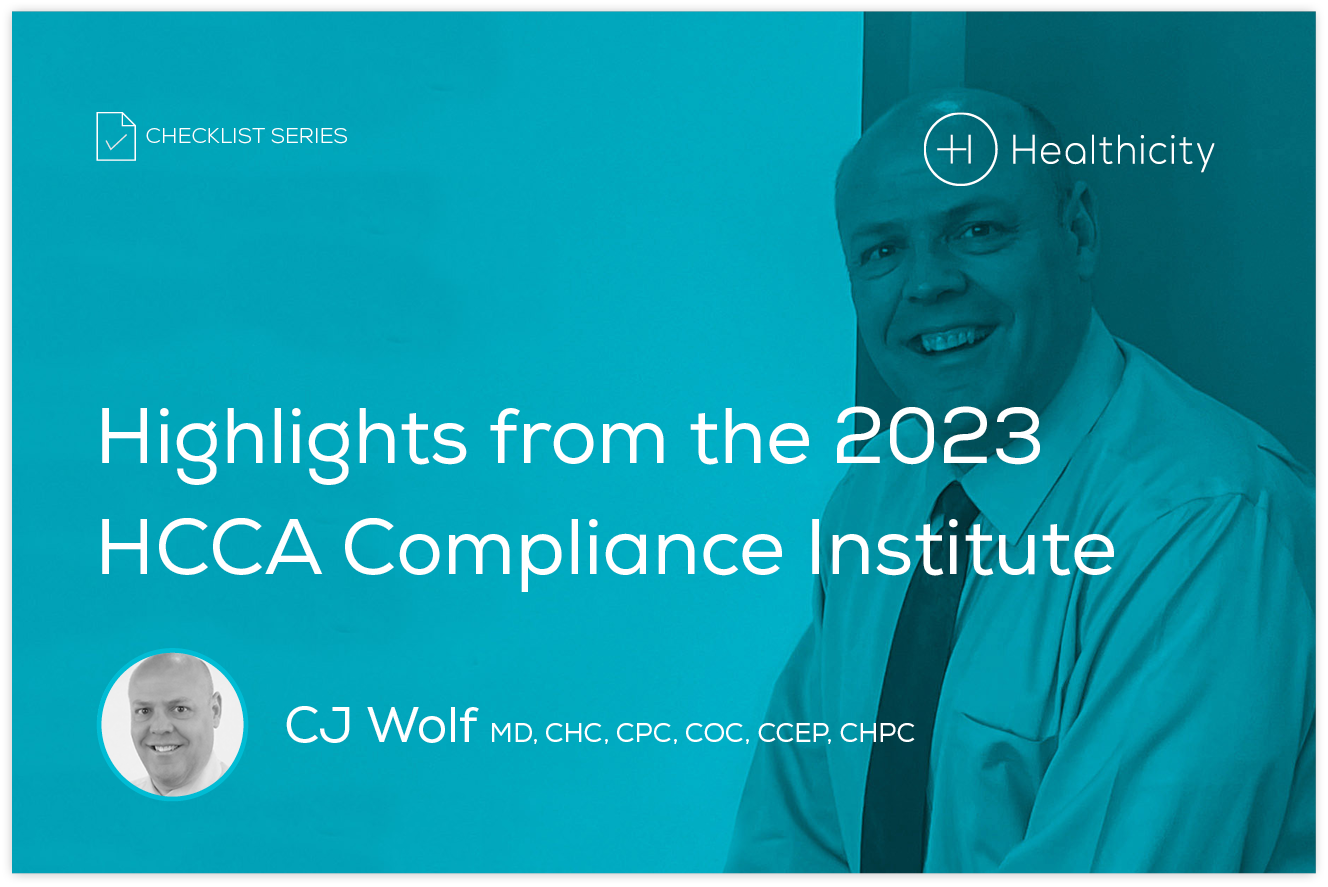 Download the Checklist - Highlights from the 2023 HCCA Compliance Institute