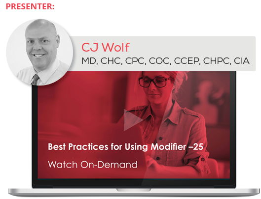 Watch the Webinar - Best Practices for Using Modifier –25