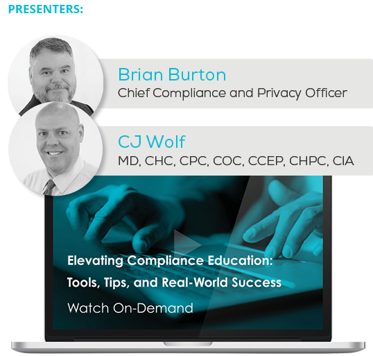 Watch the Webinar - Elevating Compliance Education: Tools, Tips, and Real-World Success;