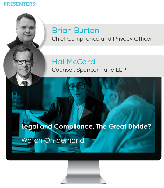 Watch the Webinar - Legal and Compliance, The Great Divide?