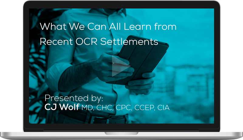 Watch the What We Can All Learn from Recent OCR Settlements Webinar
On-Demand