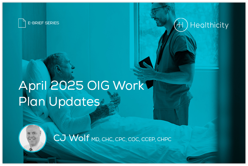 Download the eBrief - April 2025 OIG Work Plan Updates