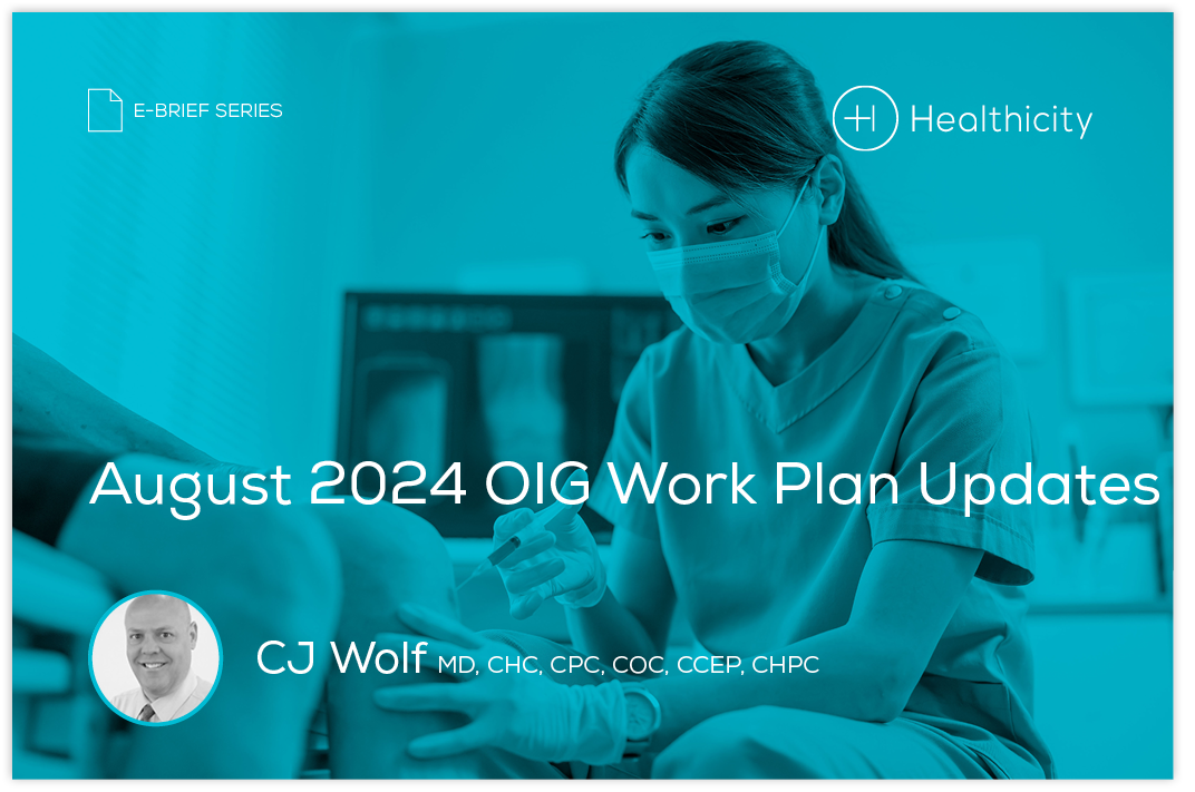 Download the eBrief - August 2024 OIG Work Plan Updates