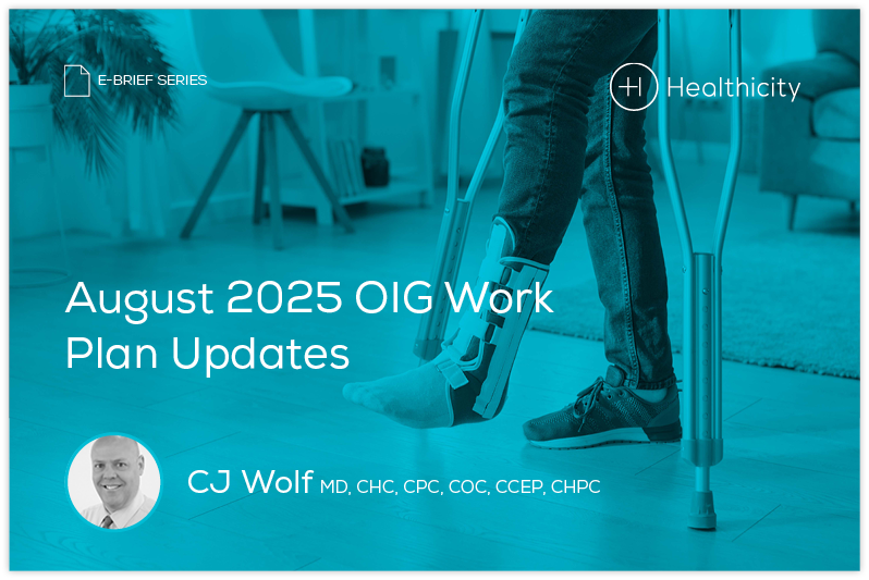 Download the eBrief - August 2025 OIG Work Plan Updates
