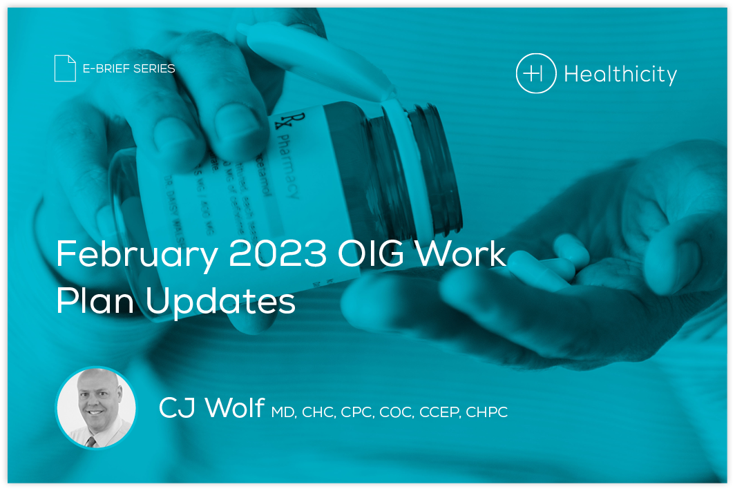 Download the eBrief - February 2023 OIG Work Plan Updates