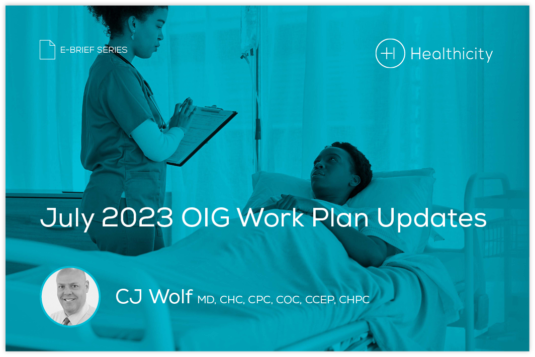 Download the eBrief - July 2023 OIG Work Plan Updates