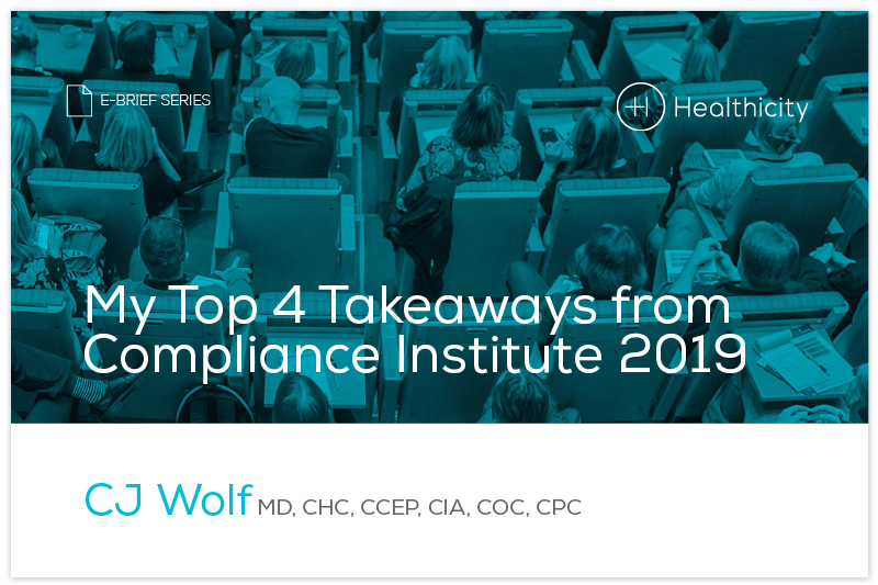 Download the 'My Top 4 Takeaways from Compliance Institute 2019 ' eBrief