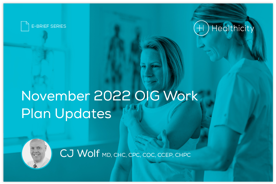 Download the eBrief - November 2022 OIG Work Plan Updates