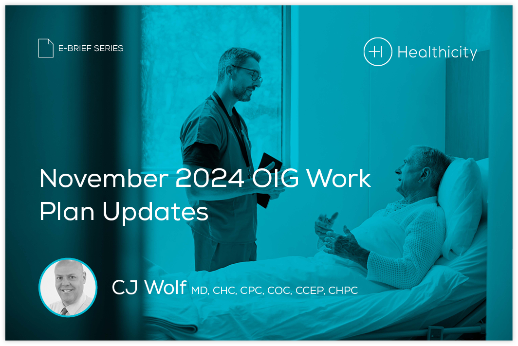 Download the eBrief - November 2024 OIG Work Plan Updates