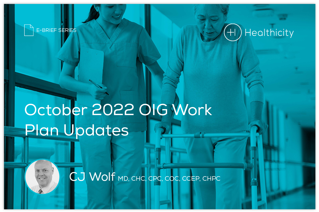 Download the eBrief - October 2022 OIG Work Plan Updates