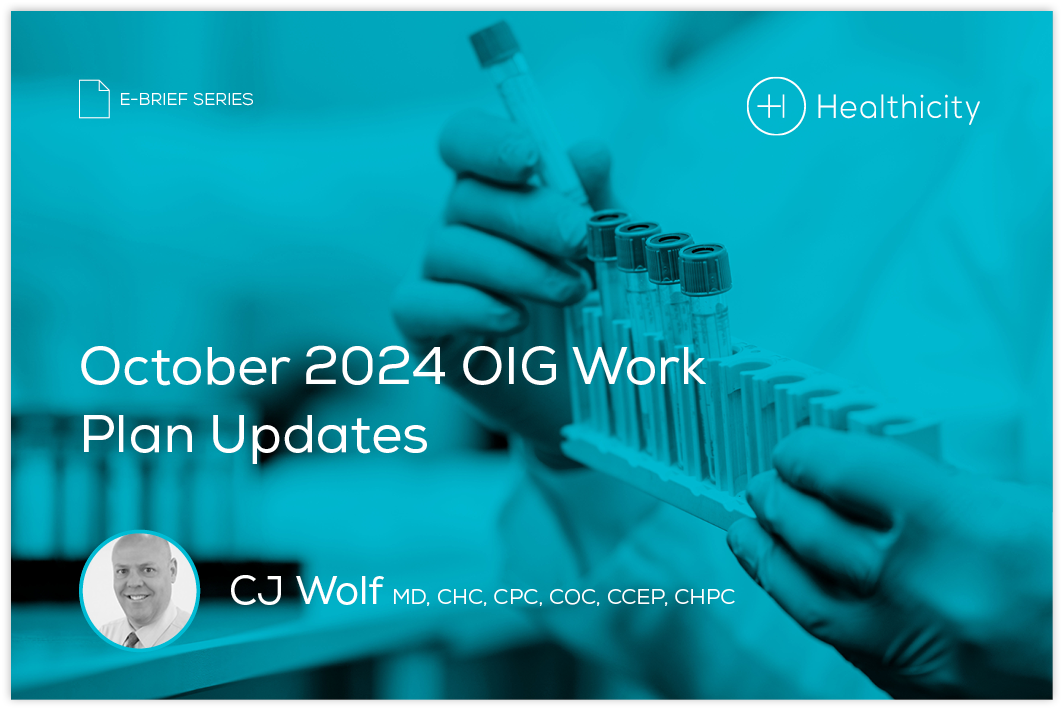 Download the eBrief - October 2024 OIG Work Plan Updates