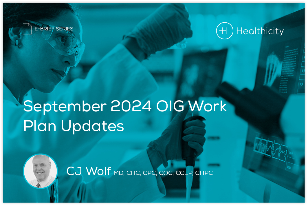 Download the eBrief - September 2024 OIG Work Plan Updates